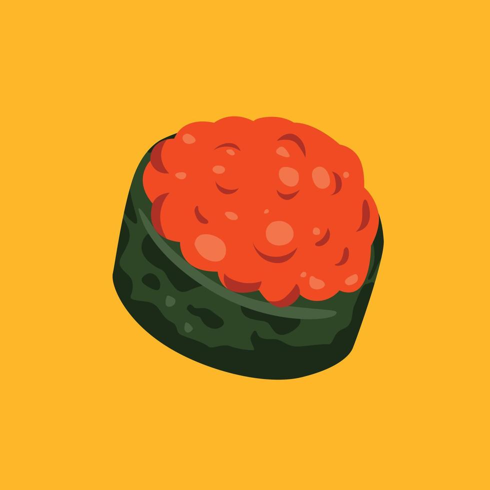 sushi illustration flat minimalist vector