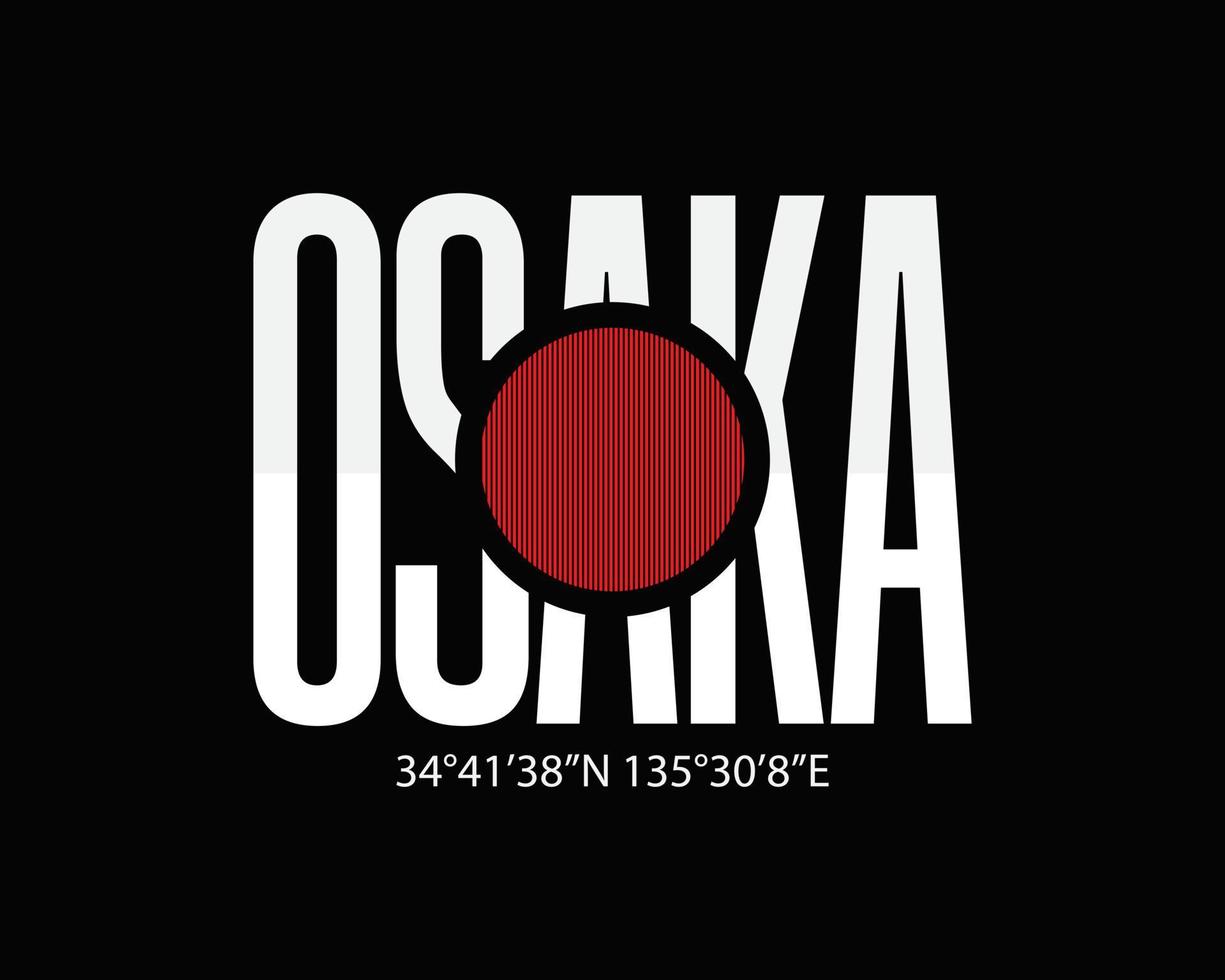 Vector illustration of letter graphic. Osaka, perfect for designing t-shirts, shirts, hoodies etc.