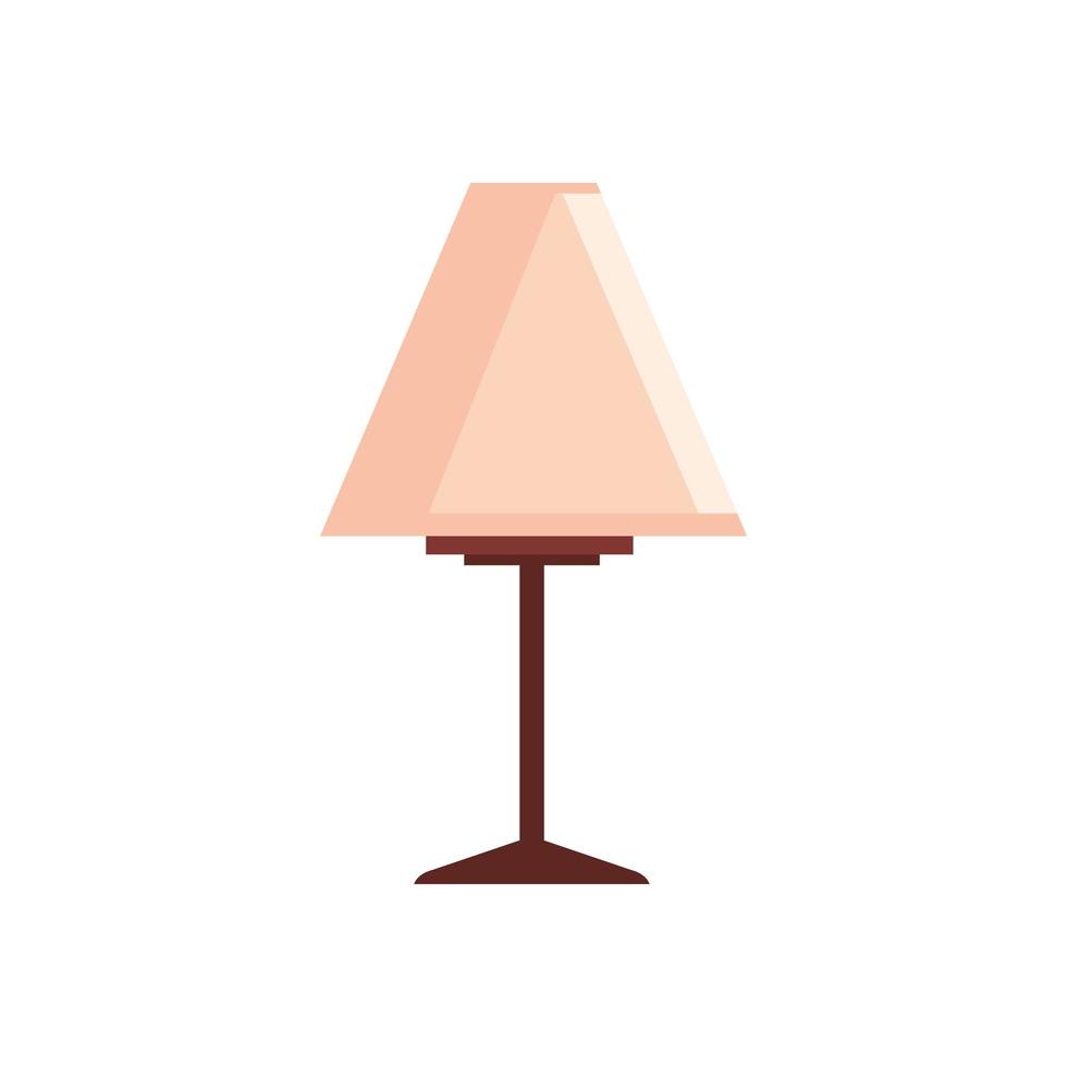 Lámpara de casa decorativa icono aislado vector