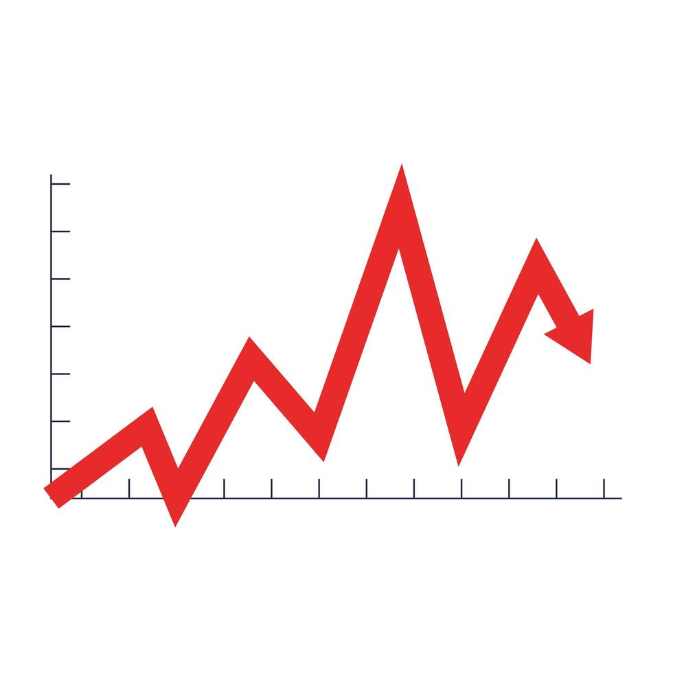 infographic arrow down isolated icon vector