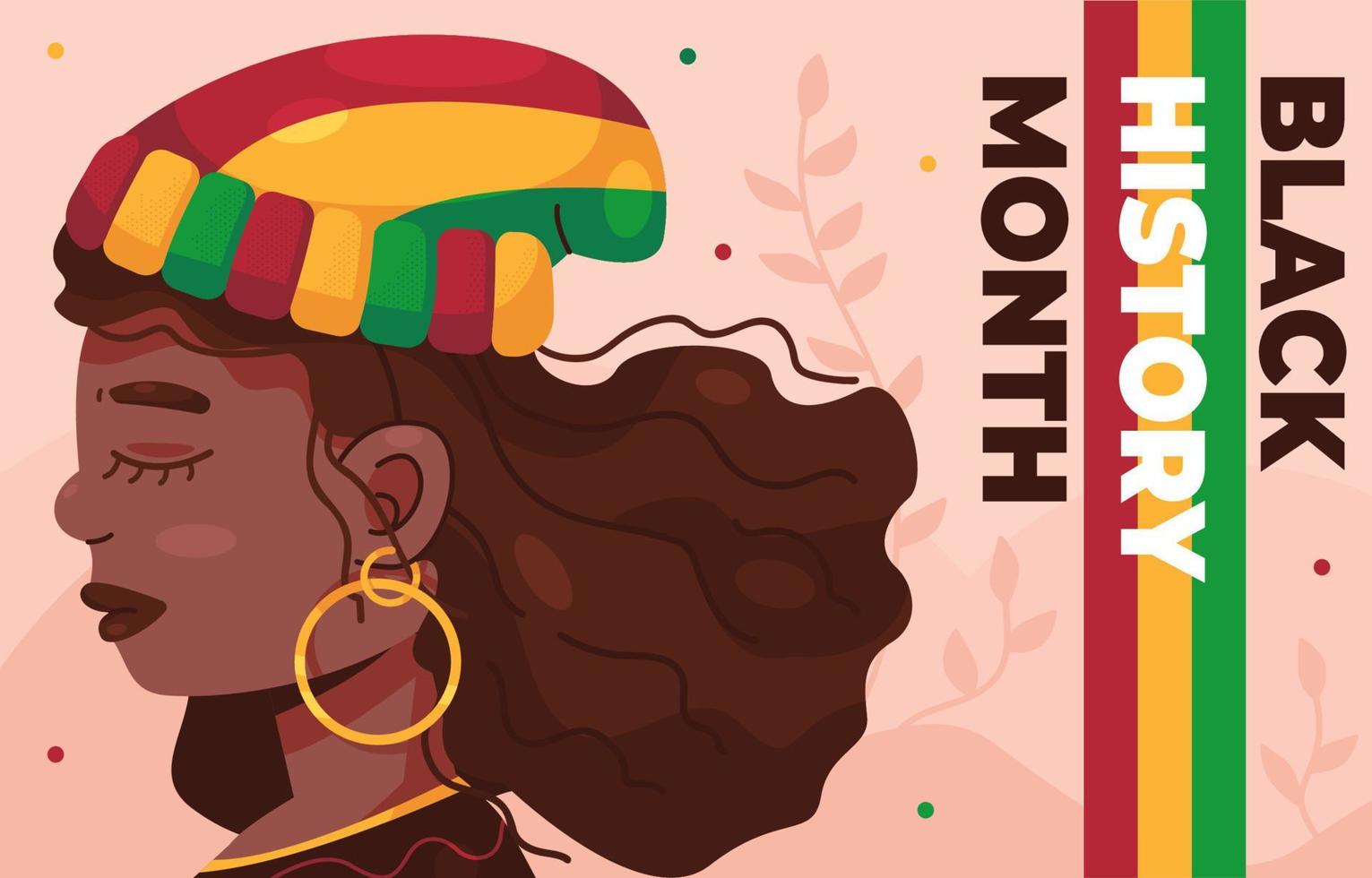Black History Month Concept vector