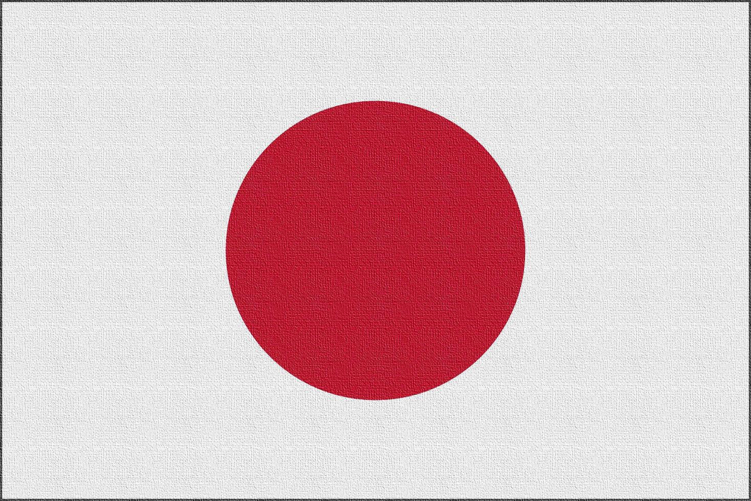 Illustration of the national flag of Japan photo