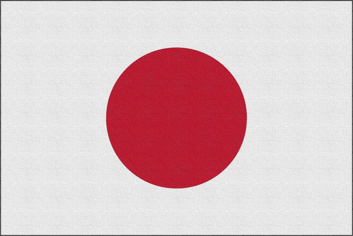 Illustration of the national flag of Japan photo