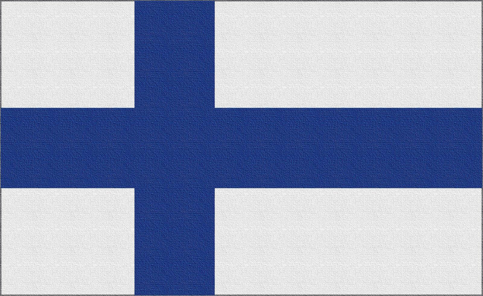 Illustration of the national flag of Finland photo