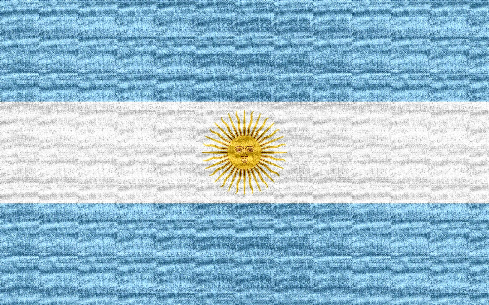 Illustration of the national flag of Argentina photo