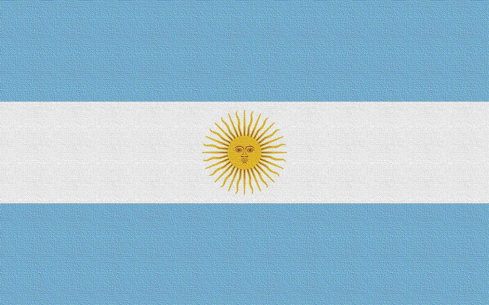 Illustration of the national flag of Argentina photo