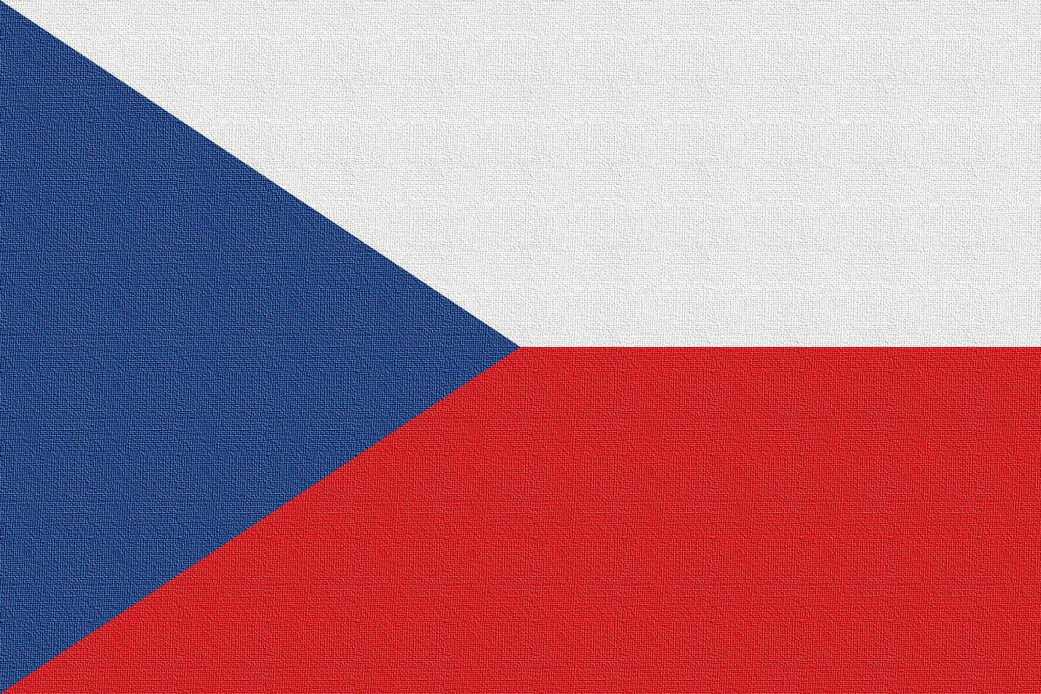 Illustration of the national flag of Czech Republic photo