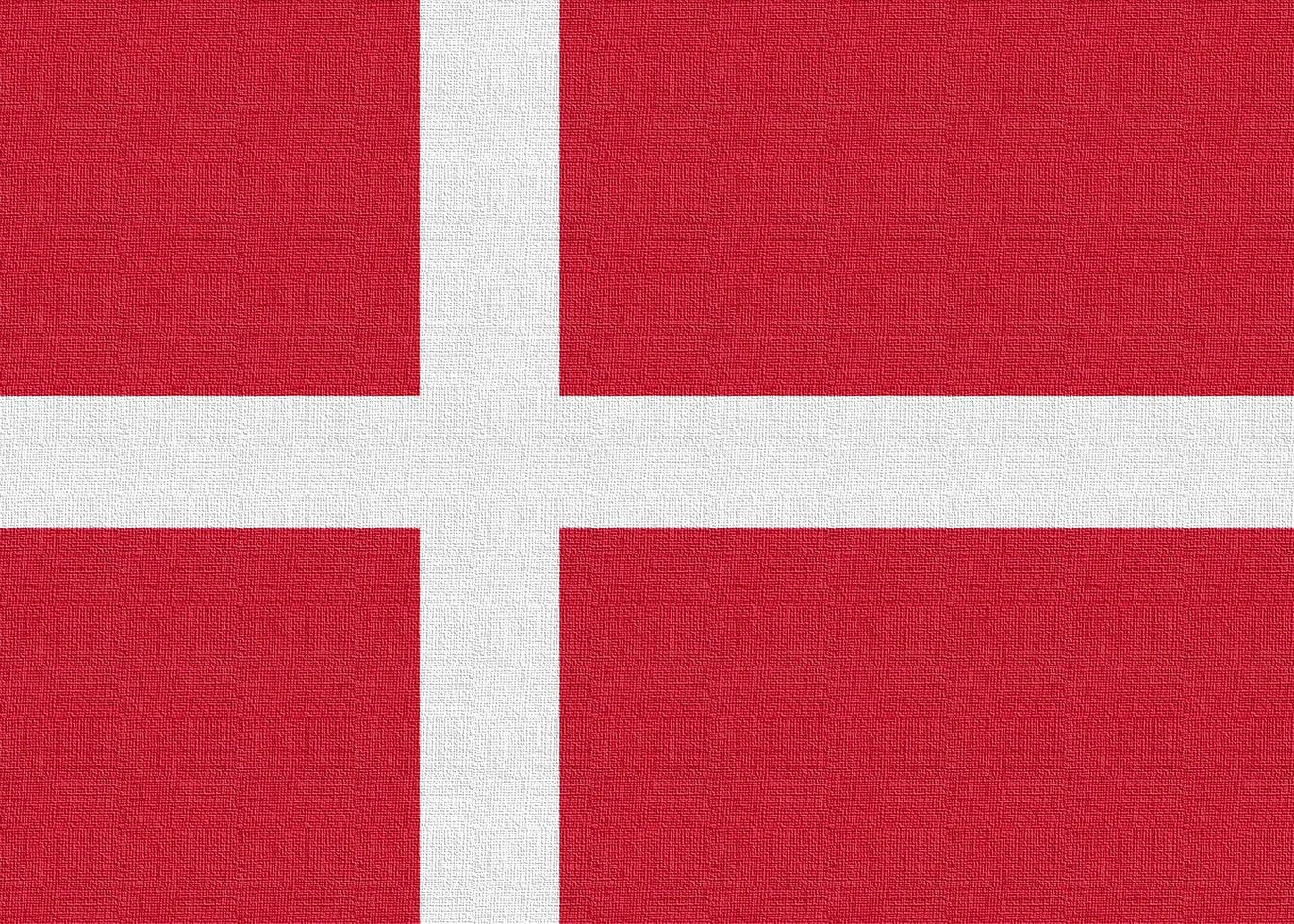 Illustration of the national flag of Denmark photo