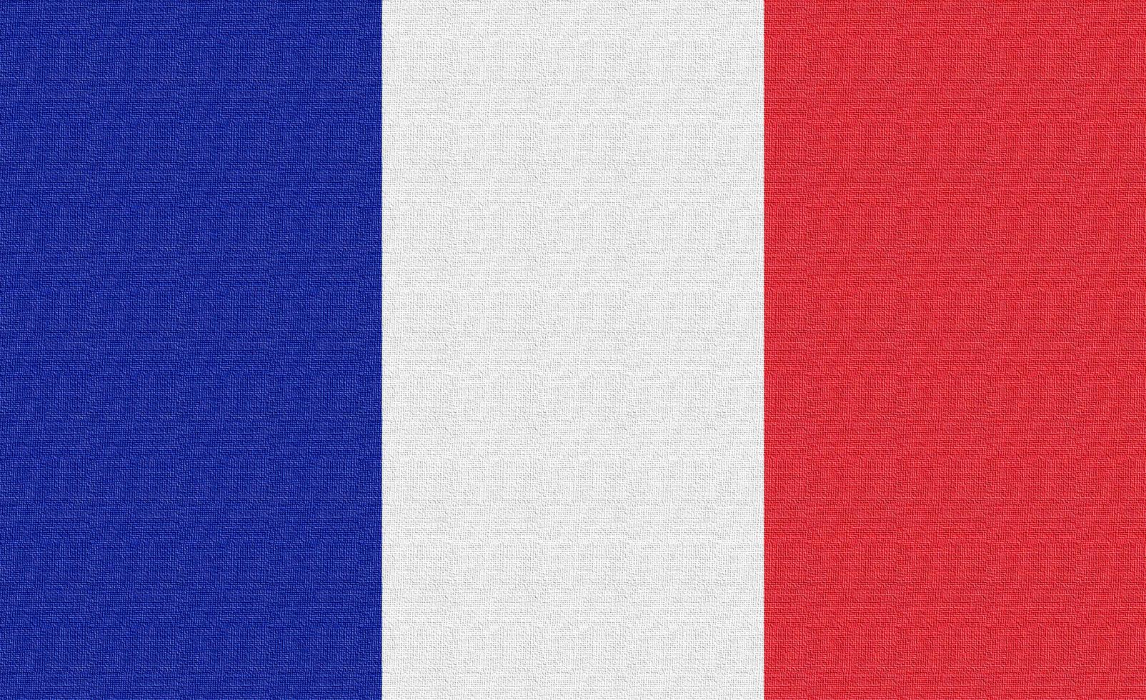 Illustration of the national flag of France photo