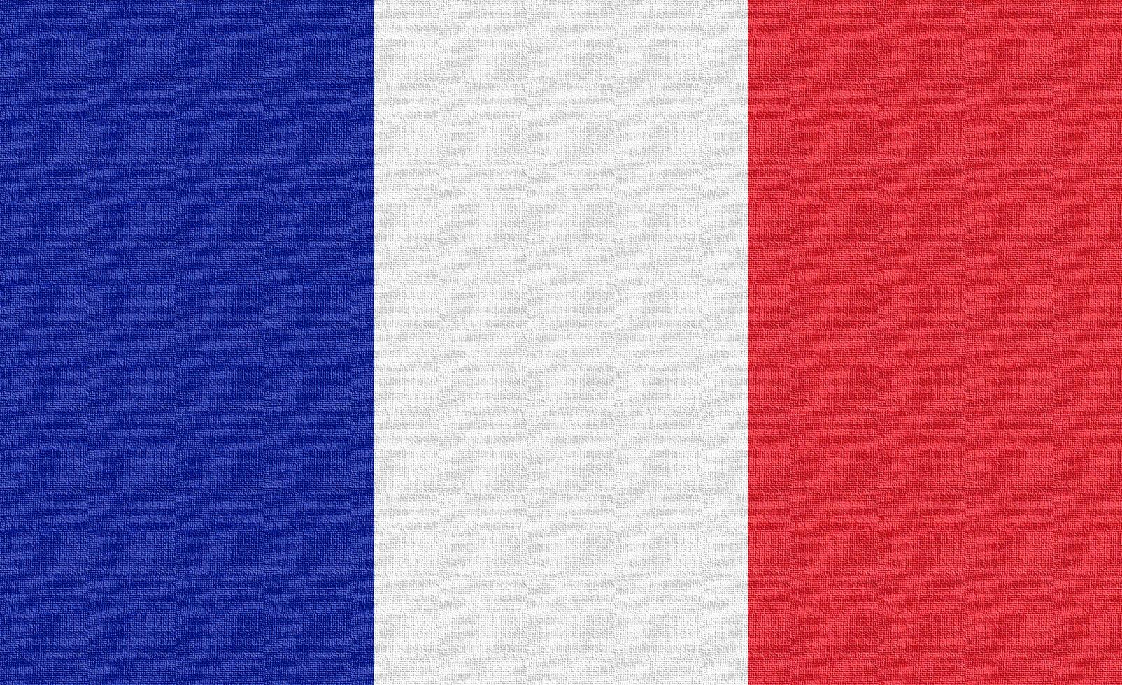 Illustration of the national flag of France photo