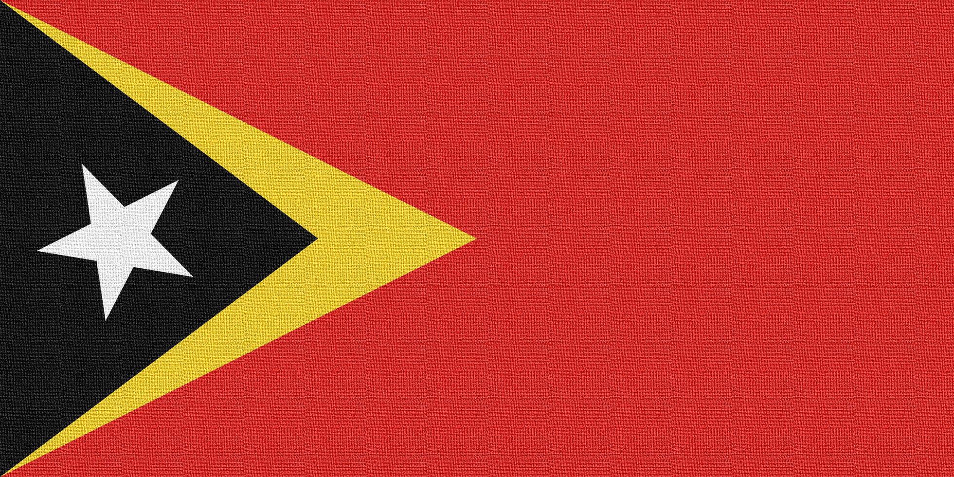 ilustración de la bandera nacional de timor oriental foto