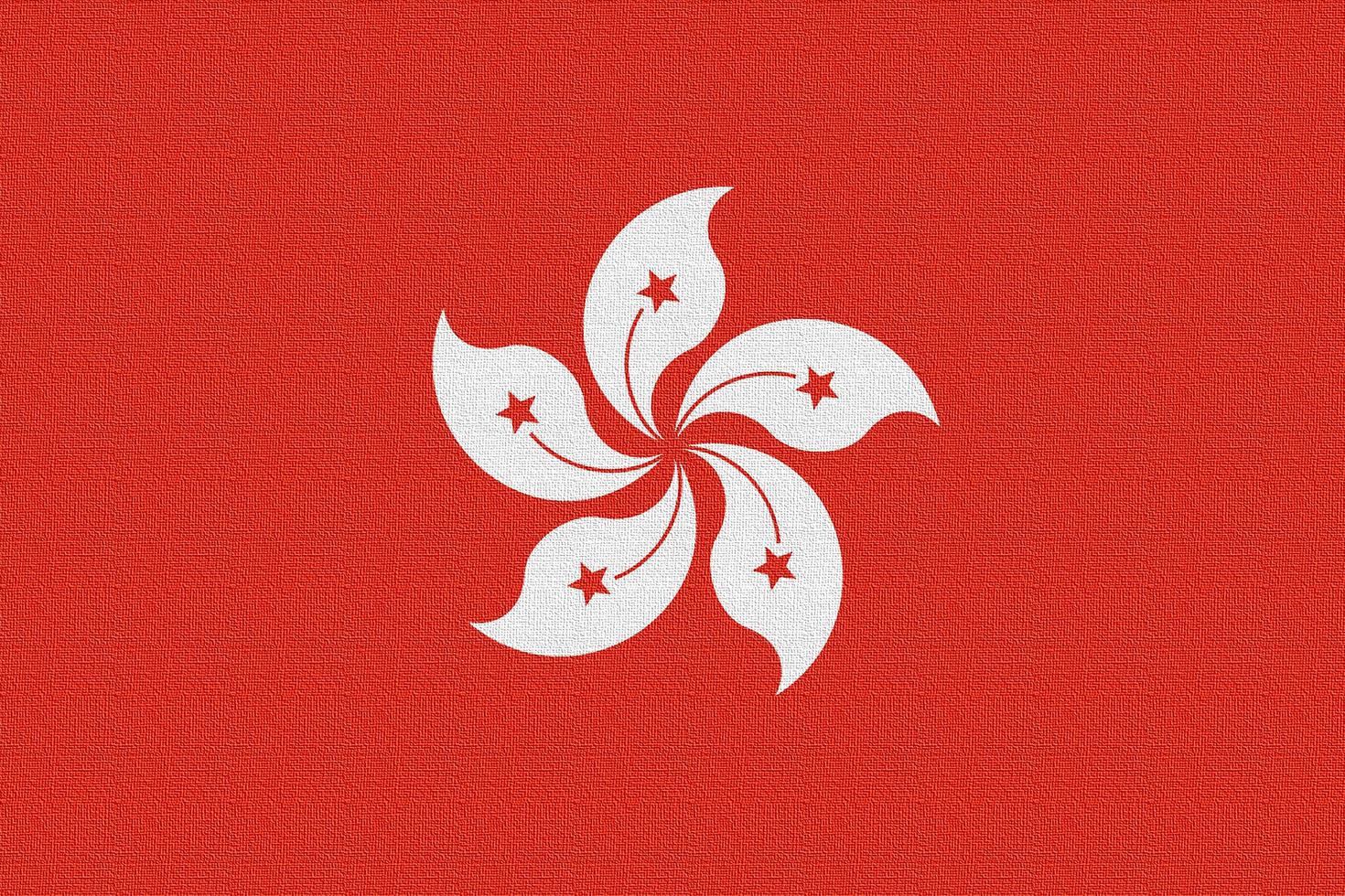 Illustration of the national flag of Hong Kong photo