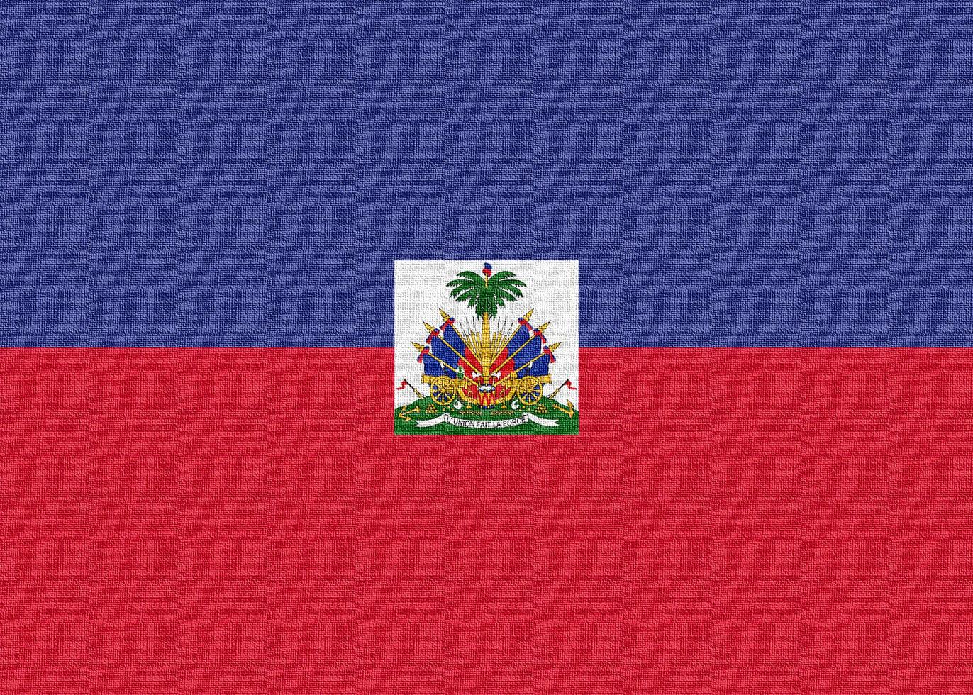 Illustration of the national flag of Haiti photo