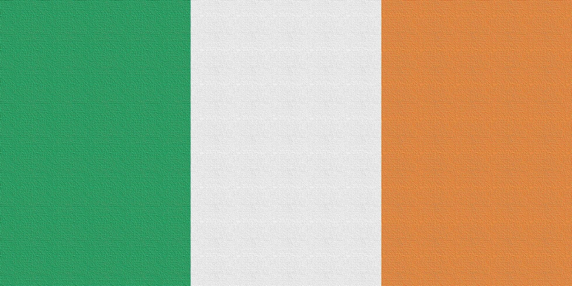 ilustración de la bandera nacional de irlanda foto