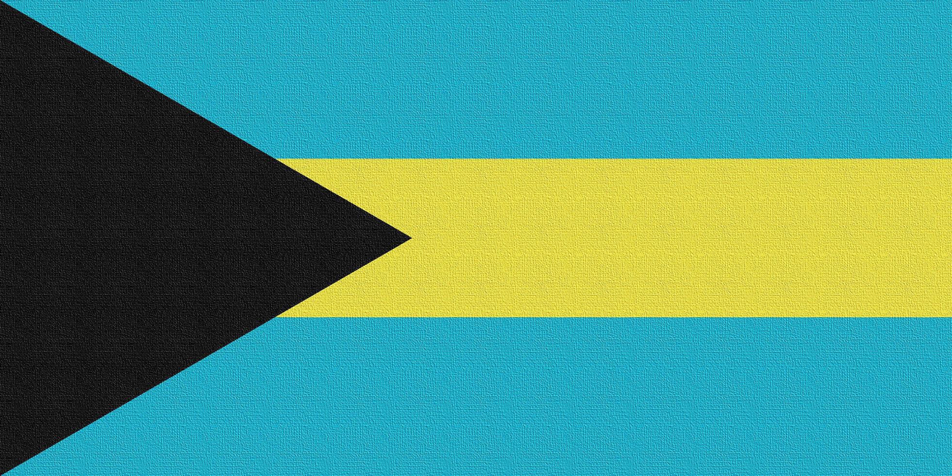 Illustration of the national flag of Bahamas photo