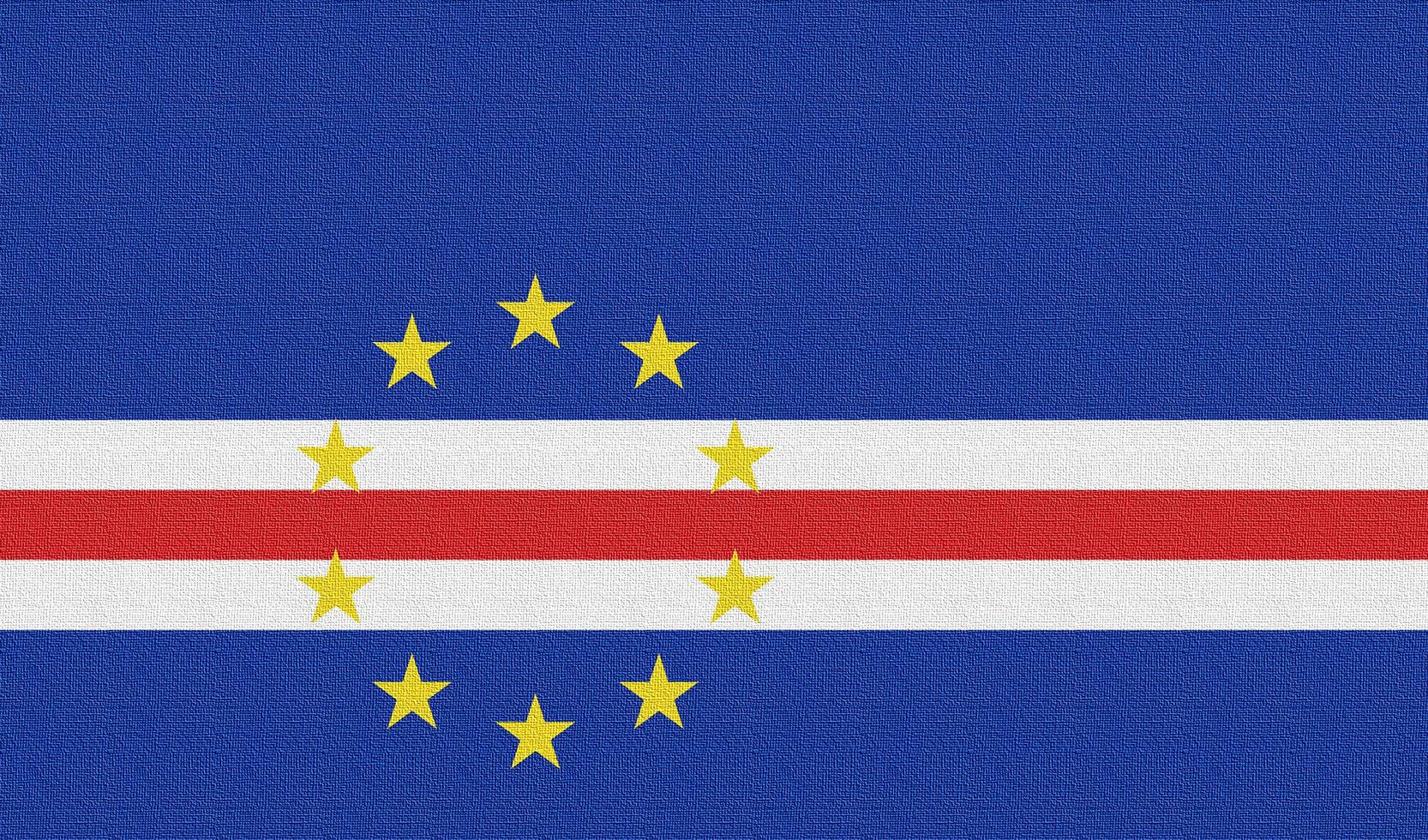 ilustración de la bandera nacional de cabo verde foto