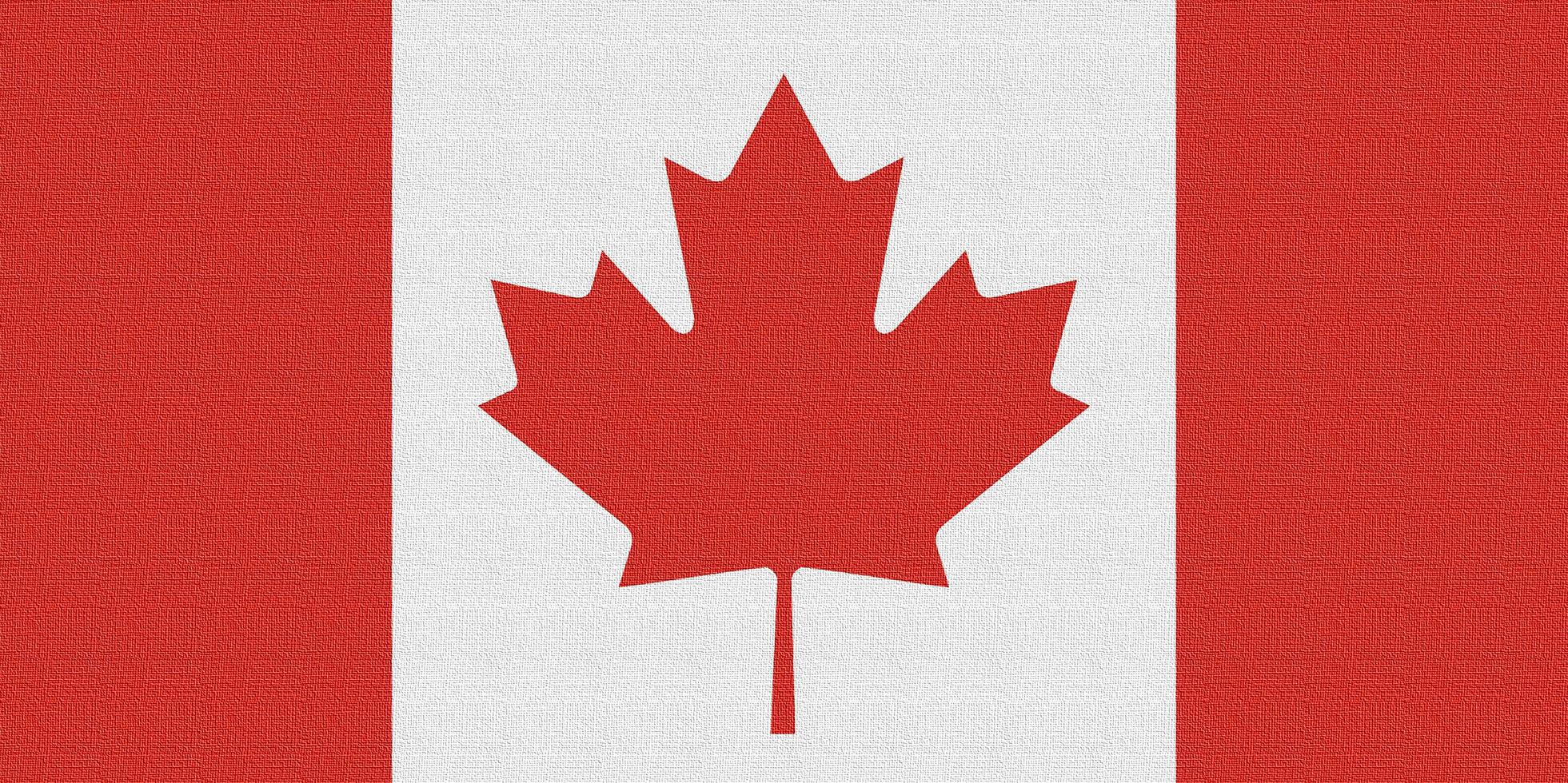 Illustration of the national flag of Canada photo