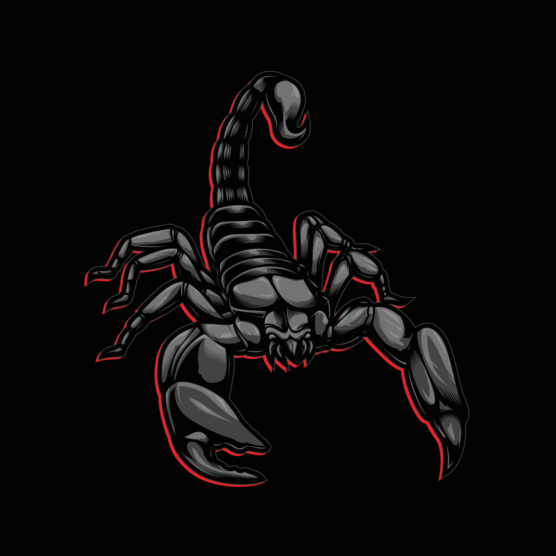 The Scorpion Vector Artwork 4831282 Vector Art At Vecteezy