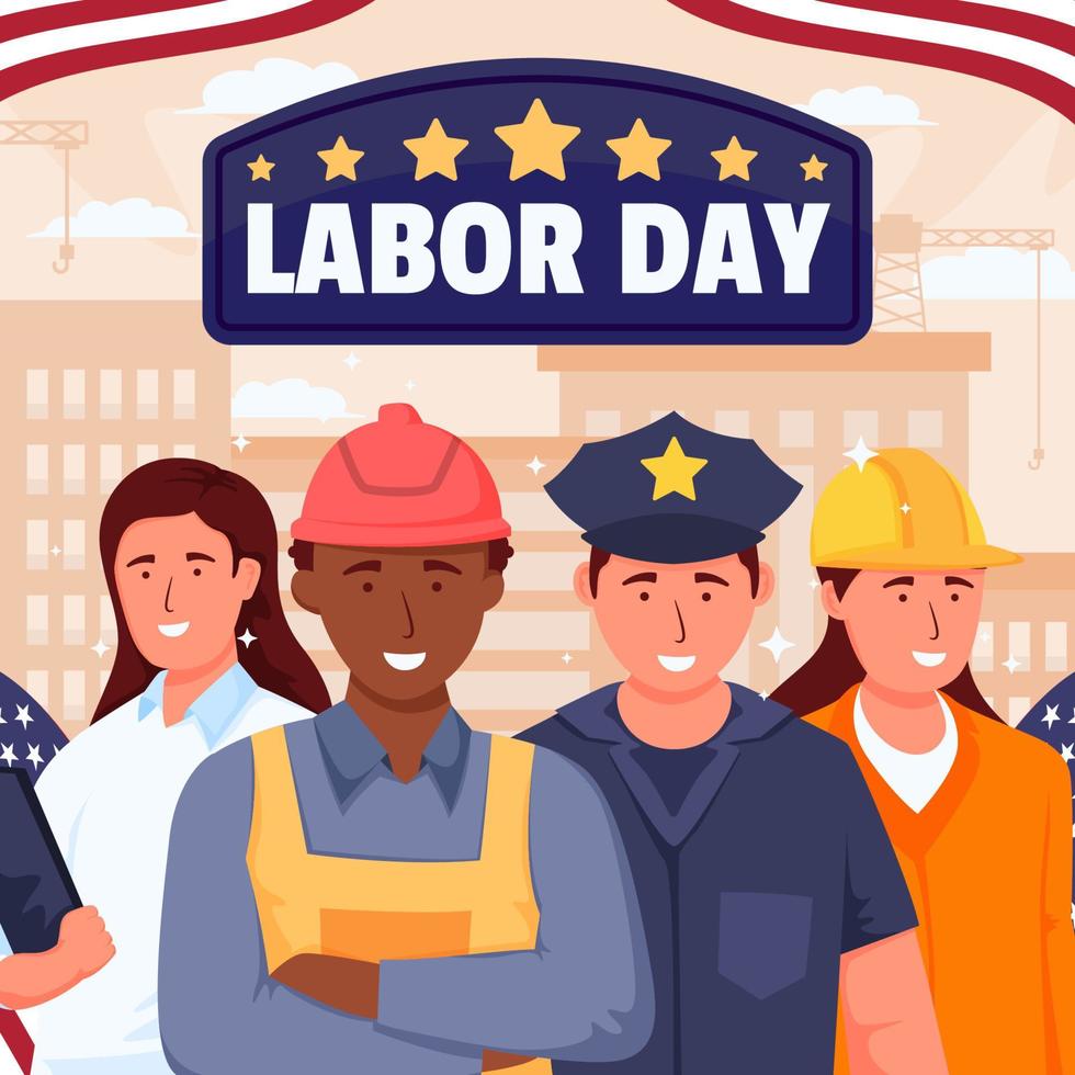 Labor Day Concept vector