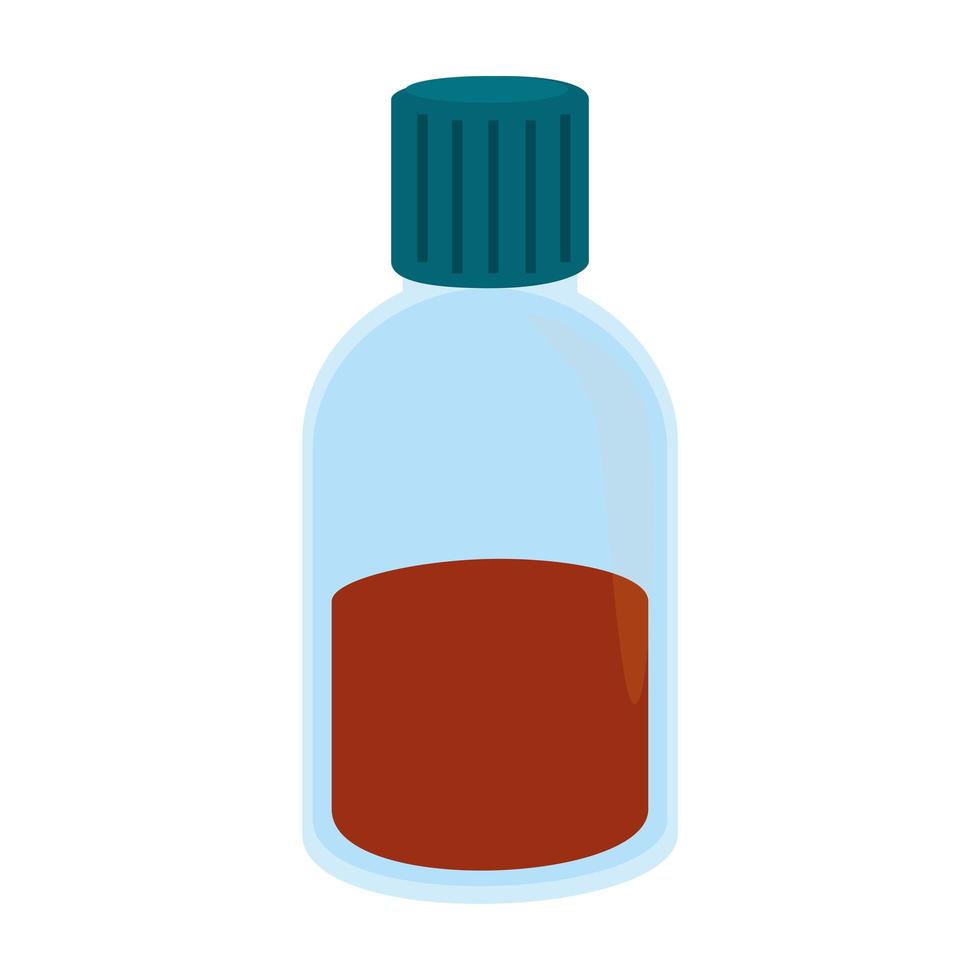 bottle of medicine isolated icon vector