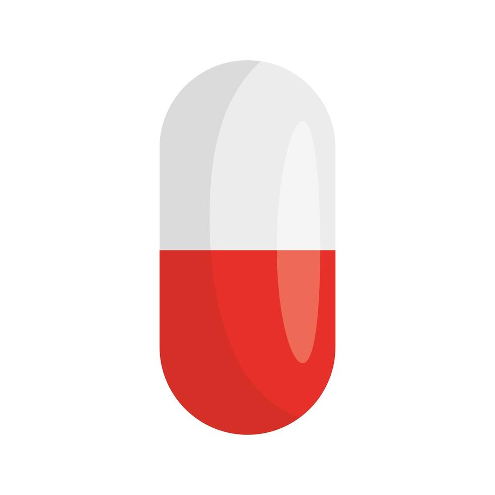 capsule of medicine isolated icon vector