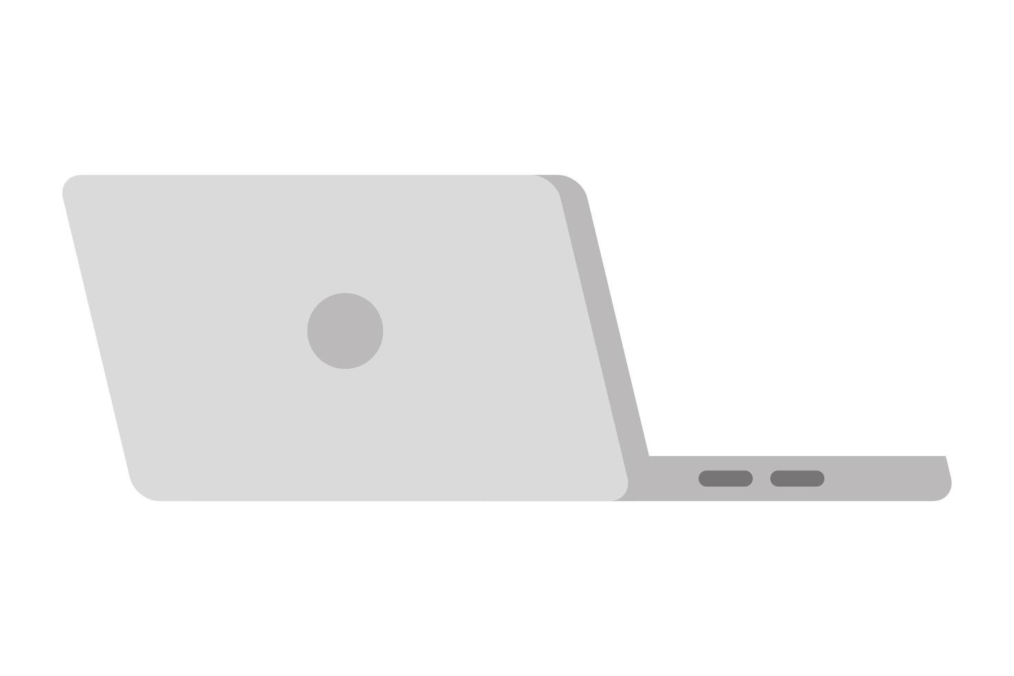 laptop computer device isolated icon vector