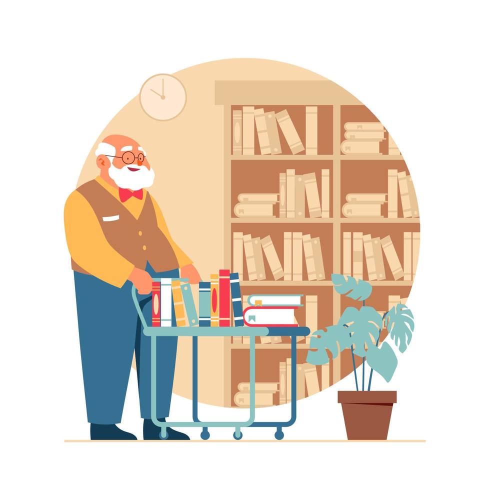 Library Staff Concept vector