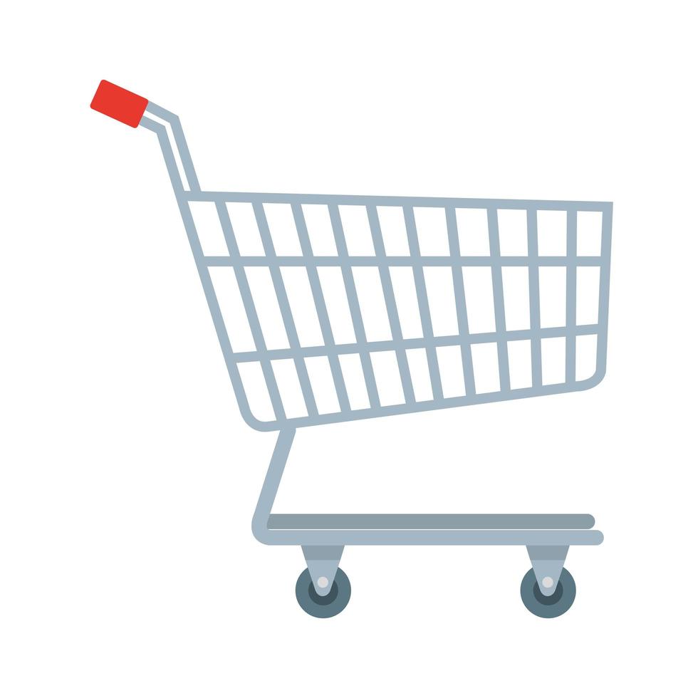 cart shopping transportation isolated icon vector