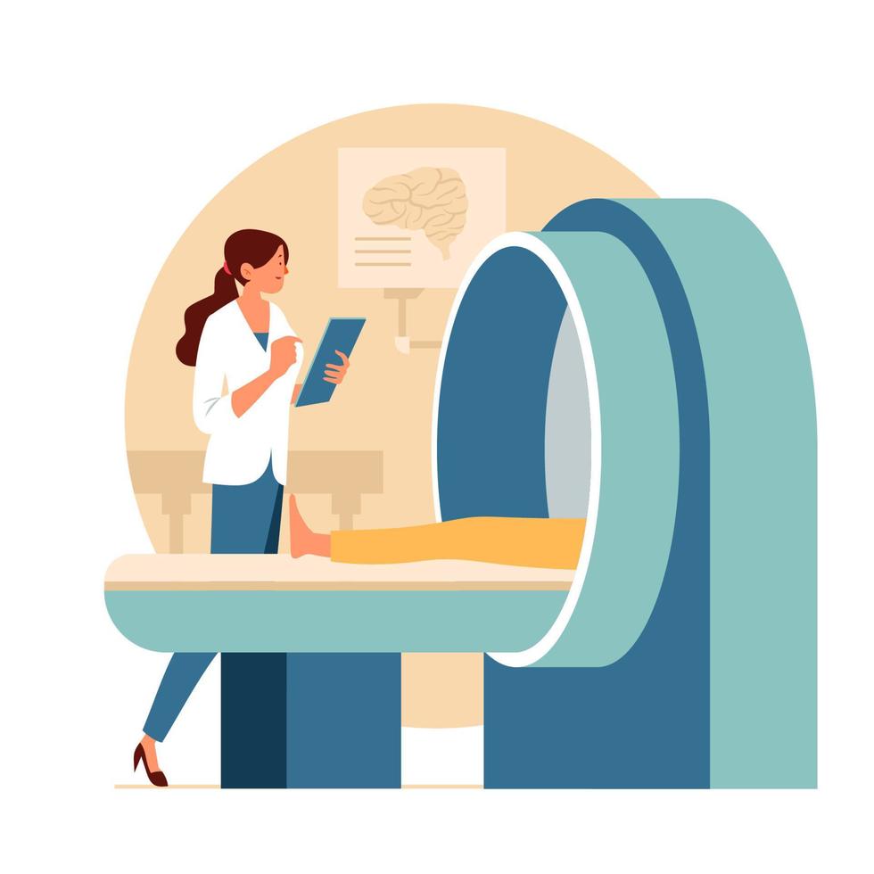 Health Care Check Up in The Hospital vector