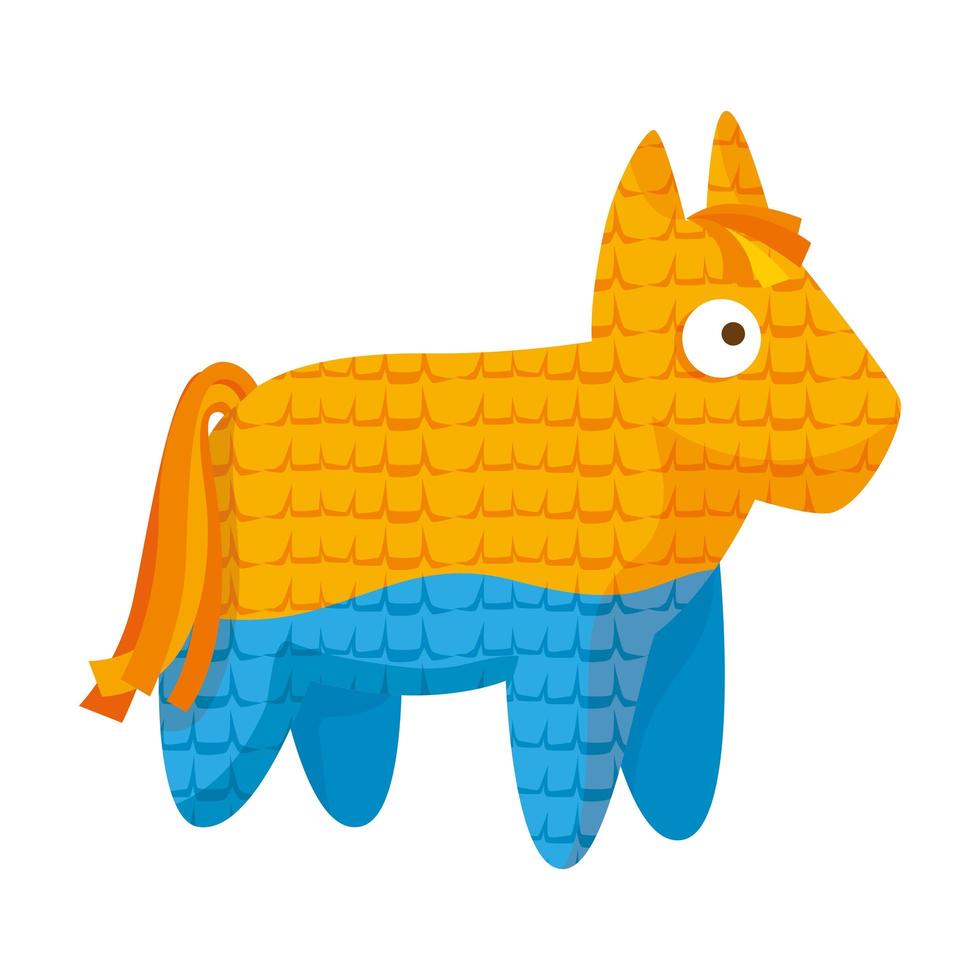 Isolated mexican pinata vector design