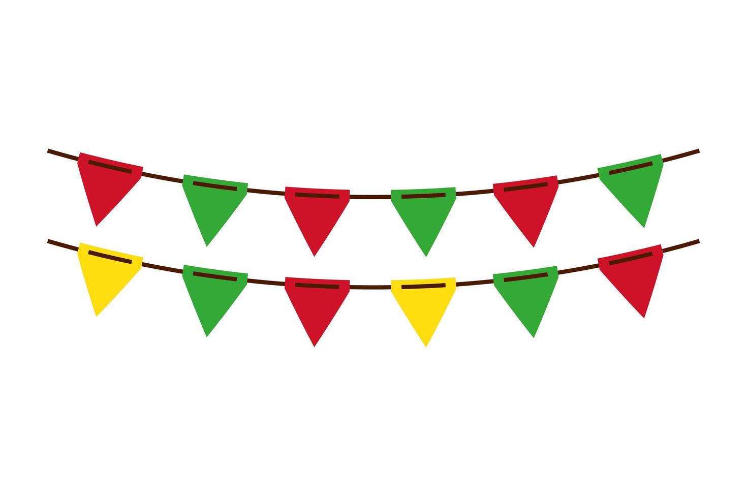 Party banner pennant vector design