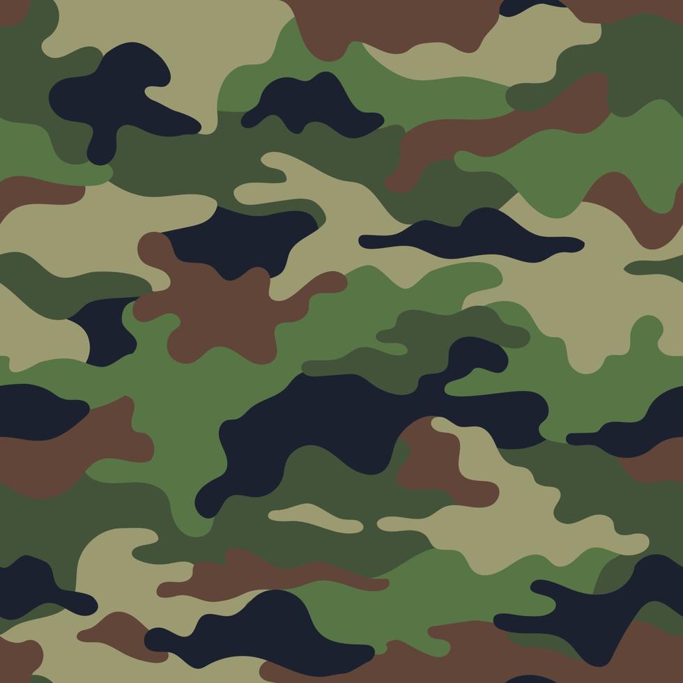 Army Camouflage Seamless Pattern vector