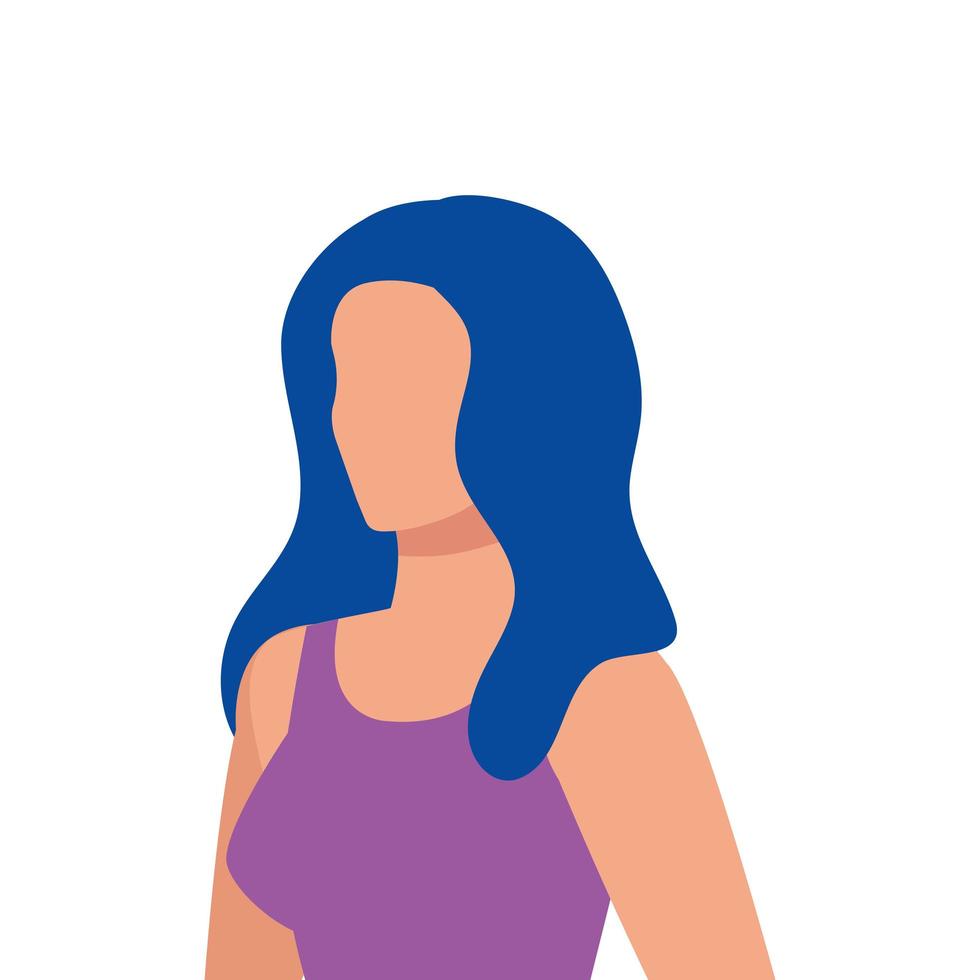 mujer de negocios elegante personaje avatar vector