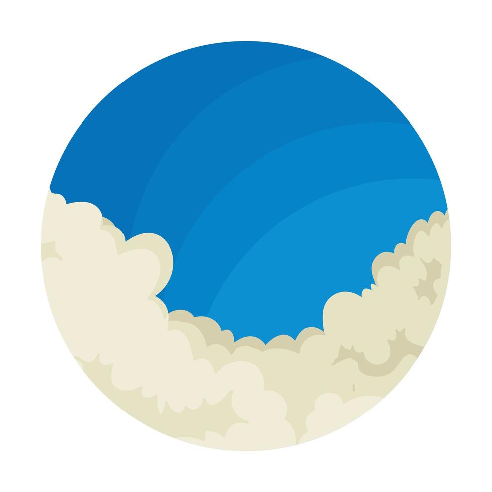 landscape with sky and clouds vector