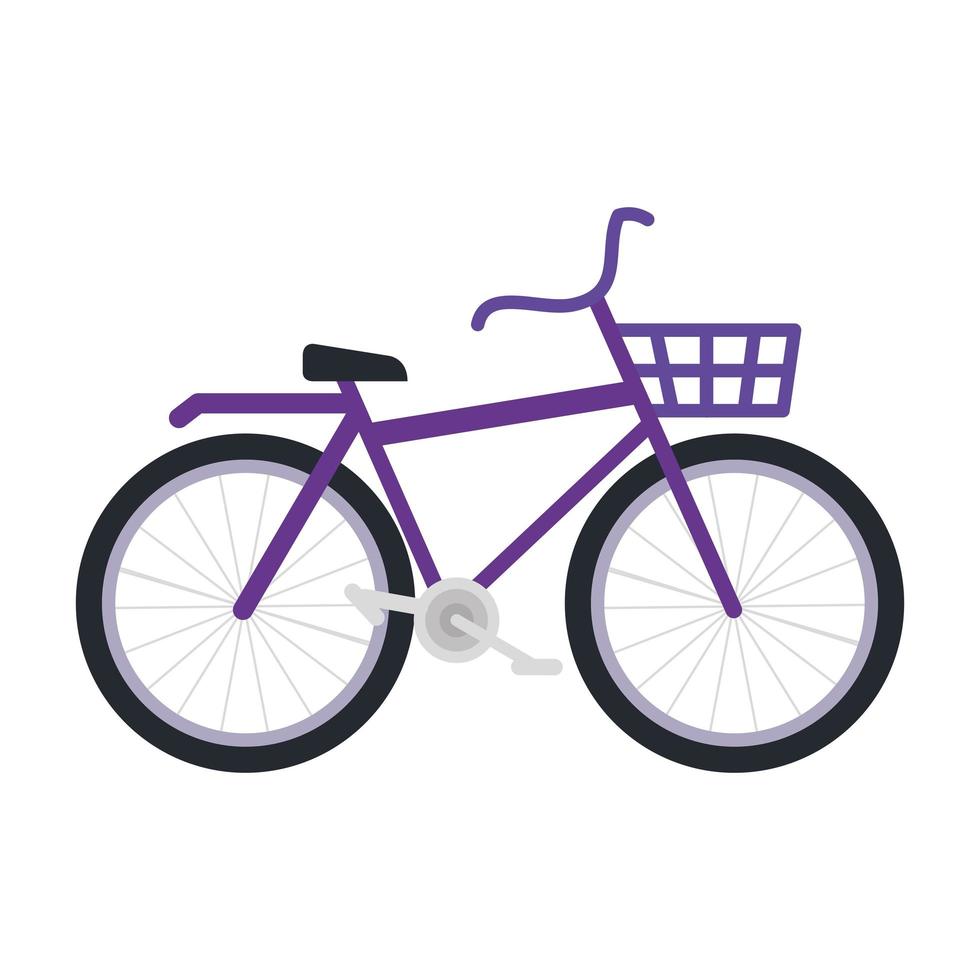 bike transport ecology isolated icon vector