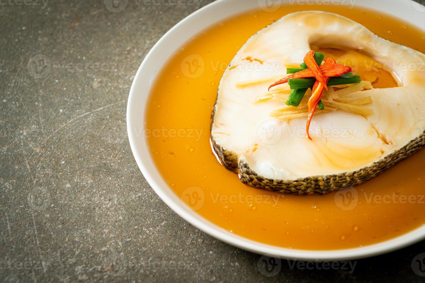 Steamed Cod Fish with Soy Sauce 4832616 Stock Photo at Vecteezy