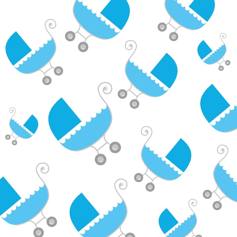background of baby carts transportation vector