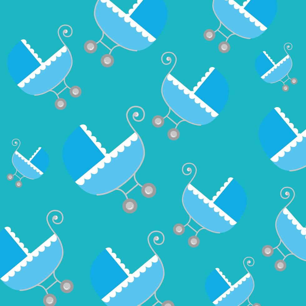 background of baby carts transportation vector