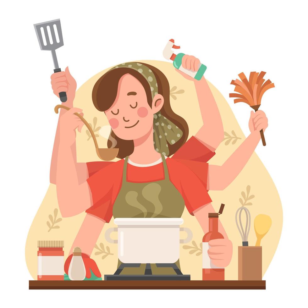 House Wife Appreciation Concept vector