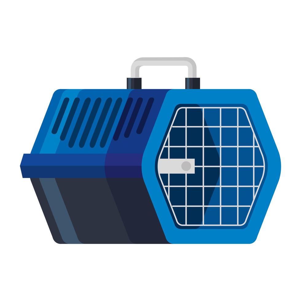 pet carry box isolated icon vector
