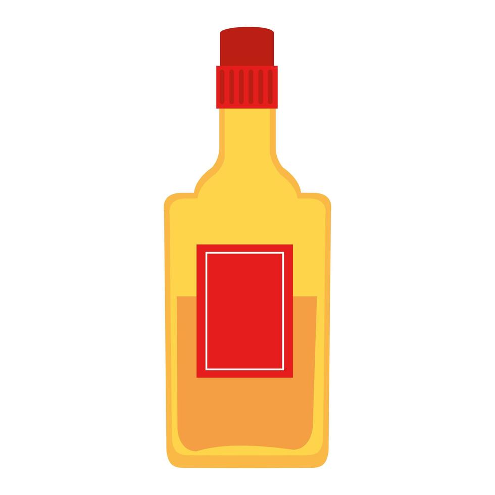 Isolated mexican tequila bottle vector design