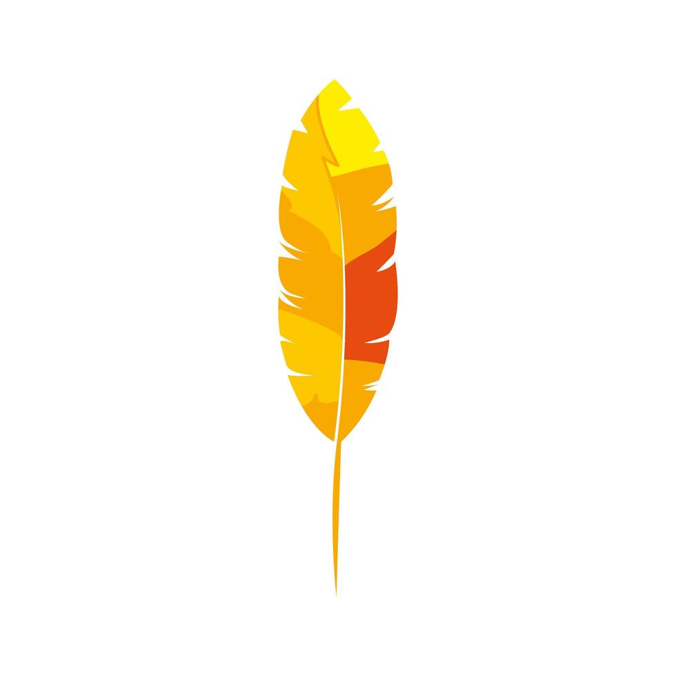 exotic feather bird isolated icon vector