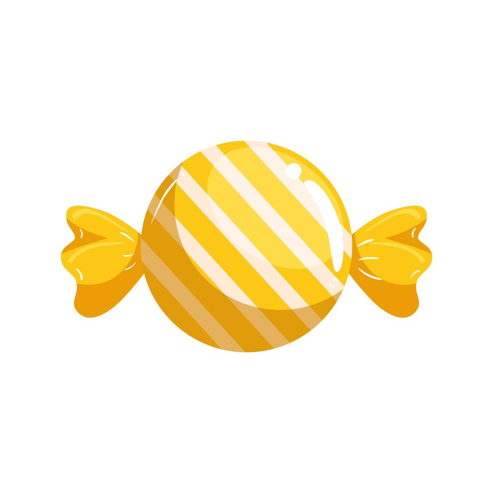 candy in wrap isolated icon vector