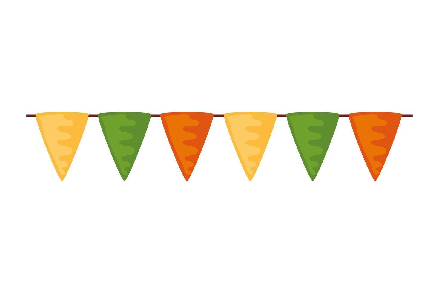 Party banner pennant vector design