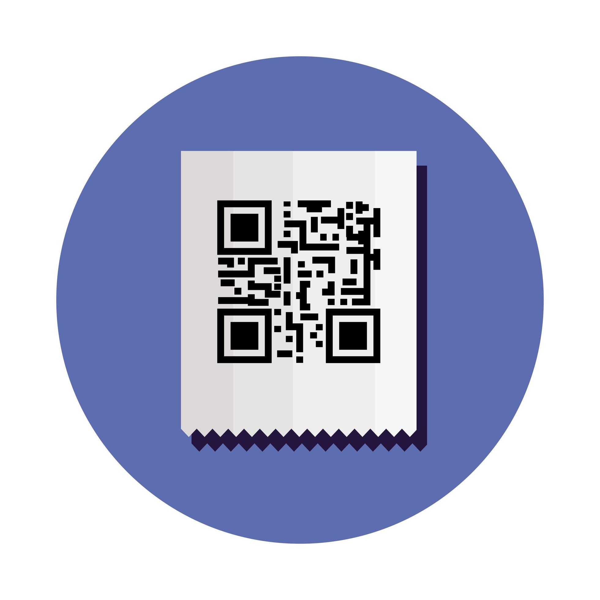 classic qr code in frame circular 4833598 Vector Art at Vecteezy