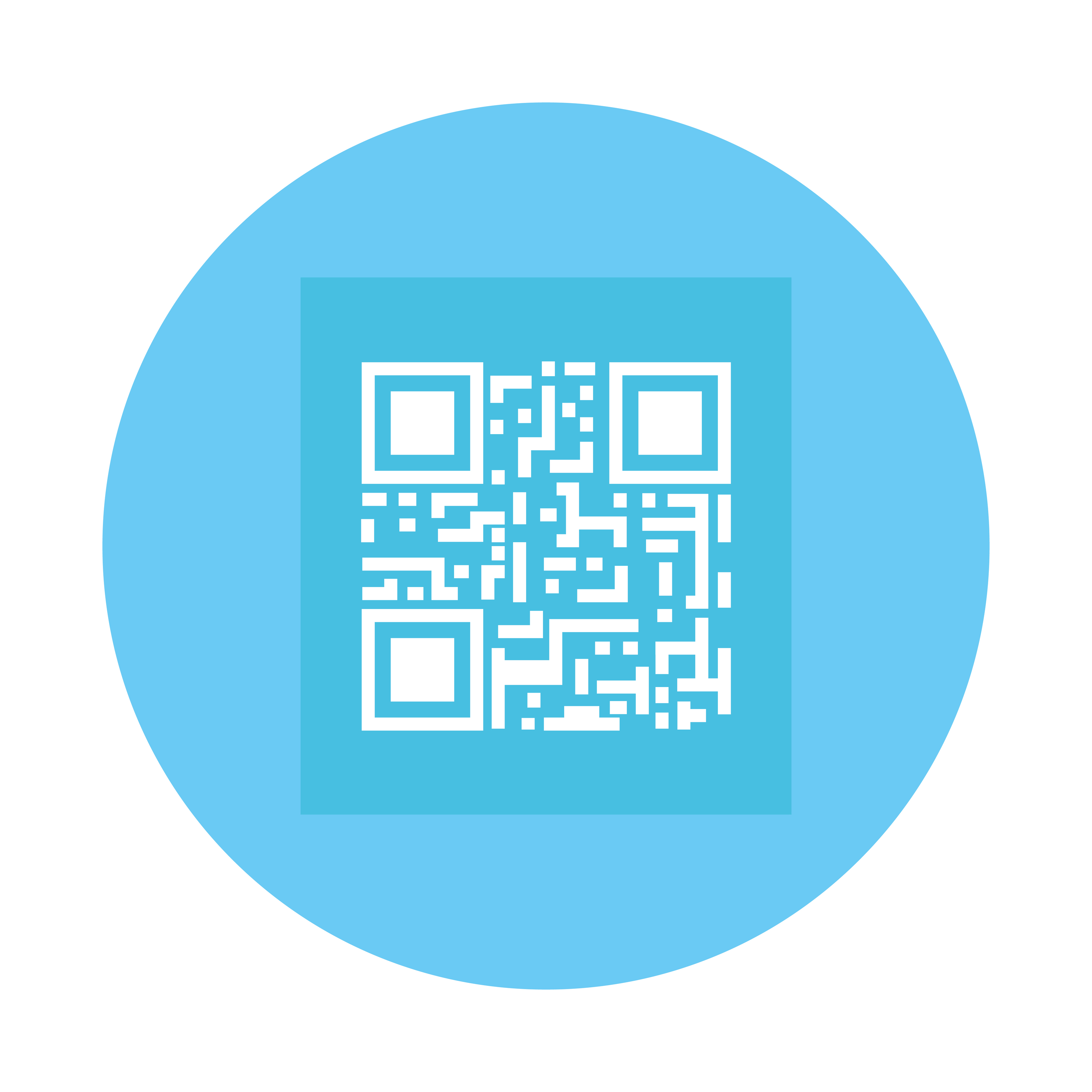classic qr code in frame circular 4833601 Vector Art at Vecteezy
