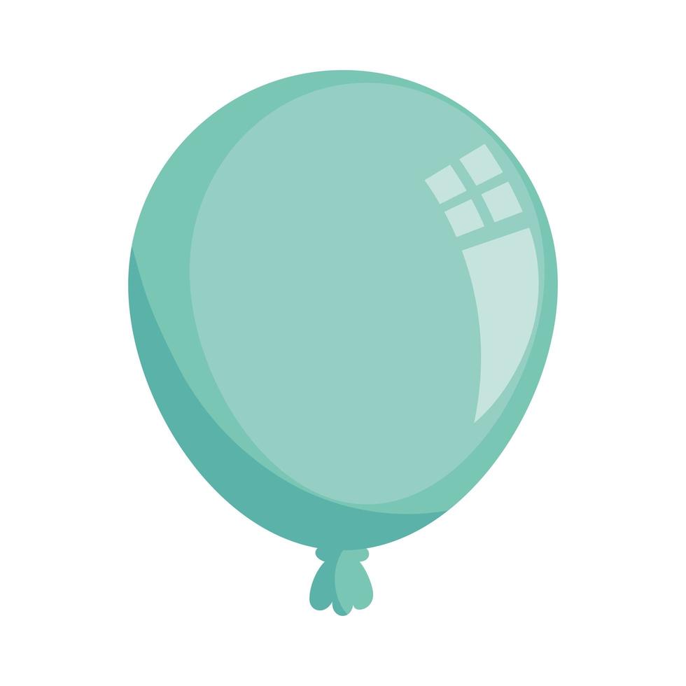 Globo de helio decoración icono aislado vector