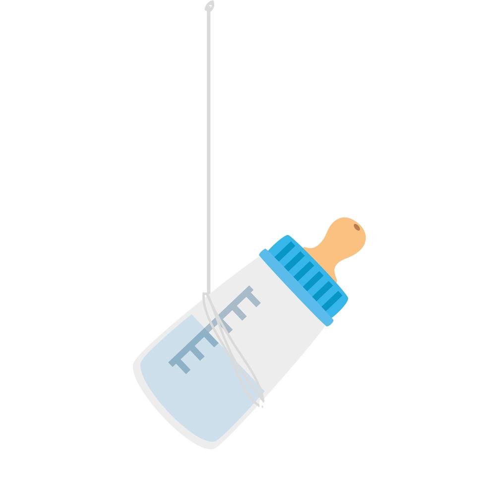 baby bottle milk hanging isolated icon vector