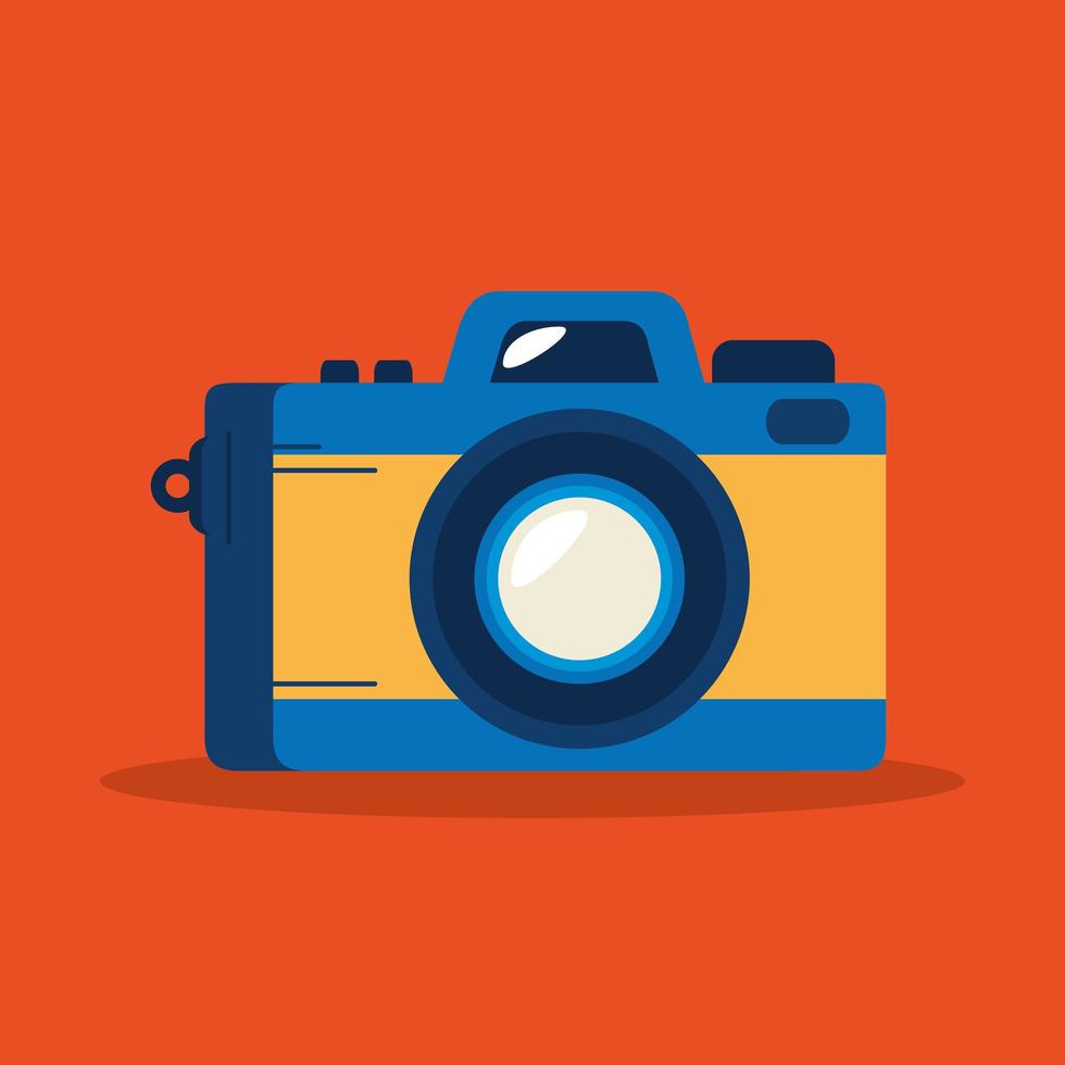camera photographic device isolated icon vector