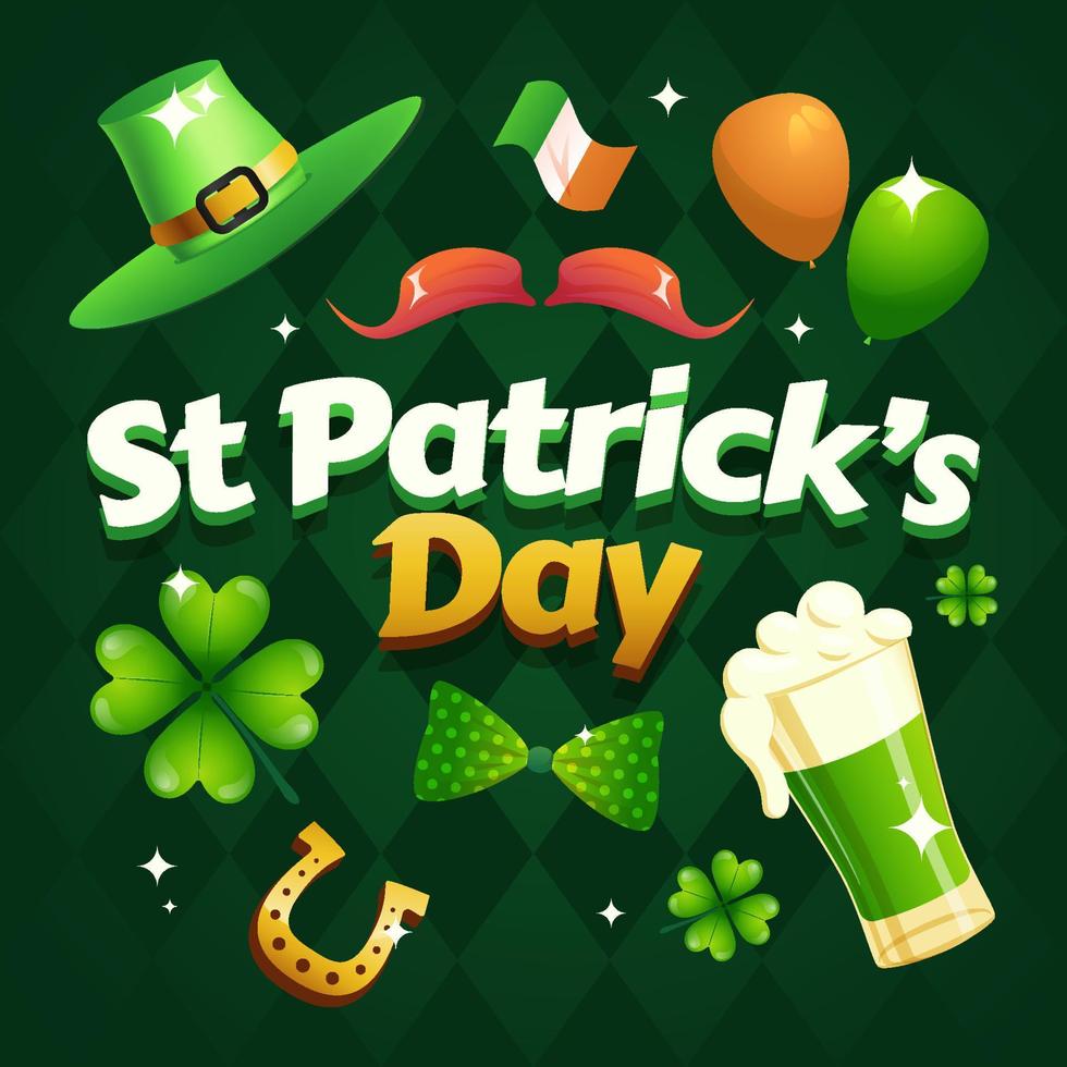 concepto del día de san patricio vector